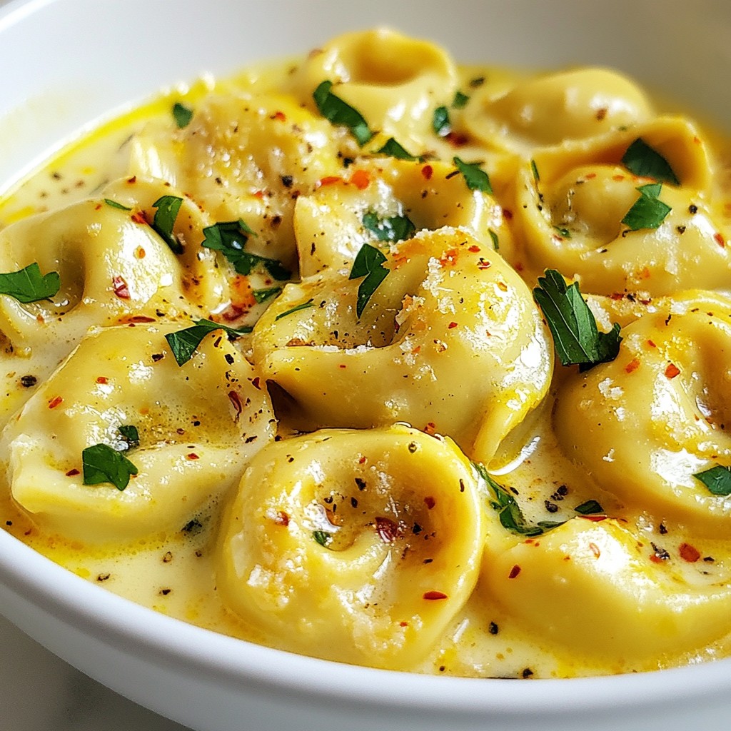Quick Pasta Recipes Garlic Parmesan Tortellini Delight