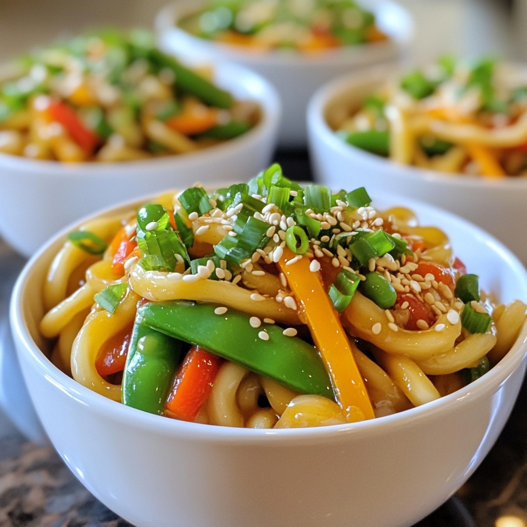 Hearty Noodle Dishes Savory Soy Ginger Udon Delight