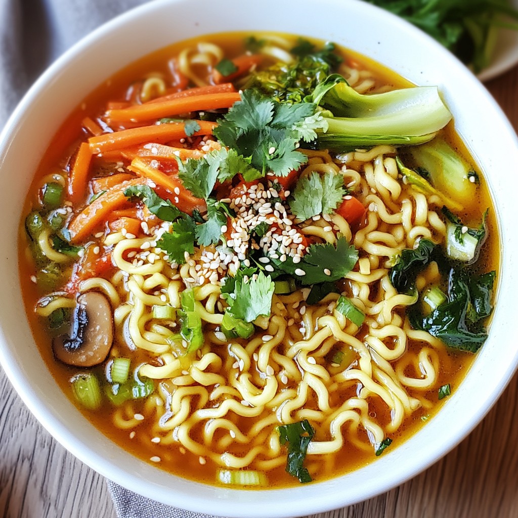 Hearty Noodle Dishes Spicy Garlic Chili Ramen Delight