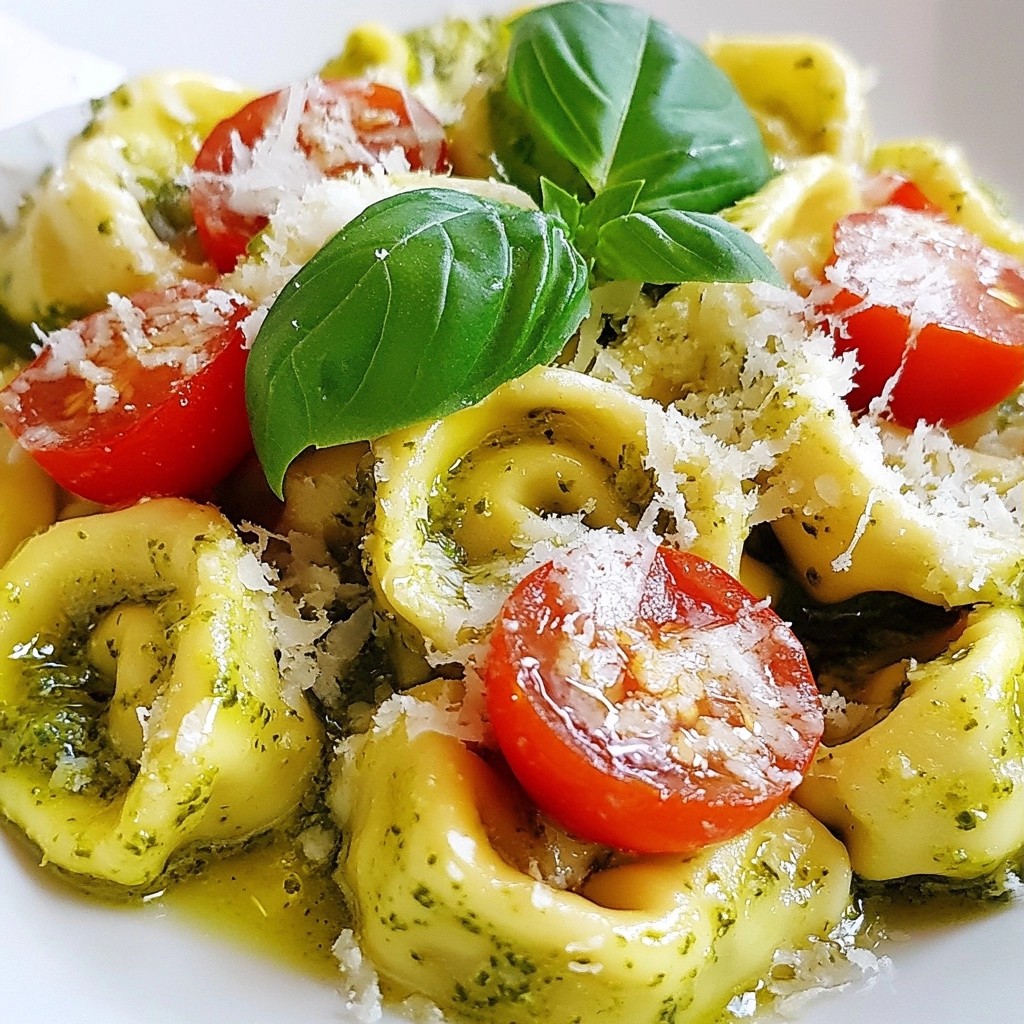 Quick Pasta Recipes Basil Pesto Tortellini Delight