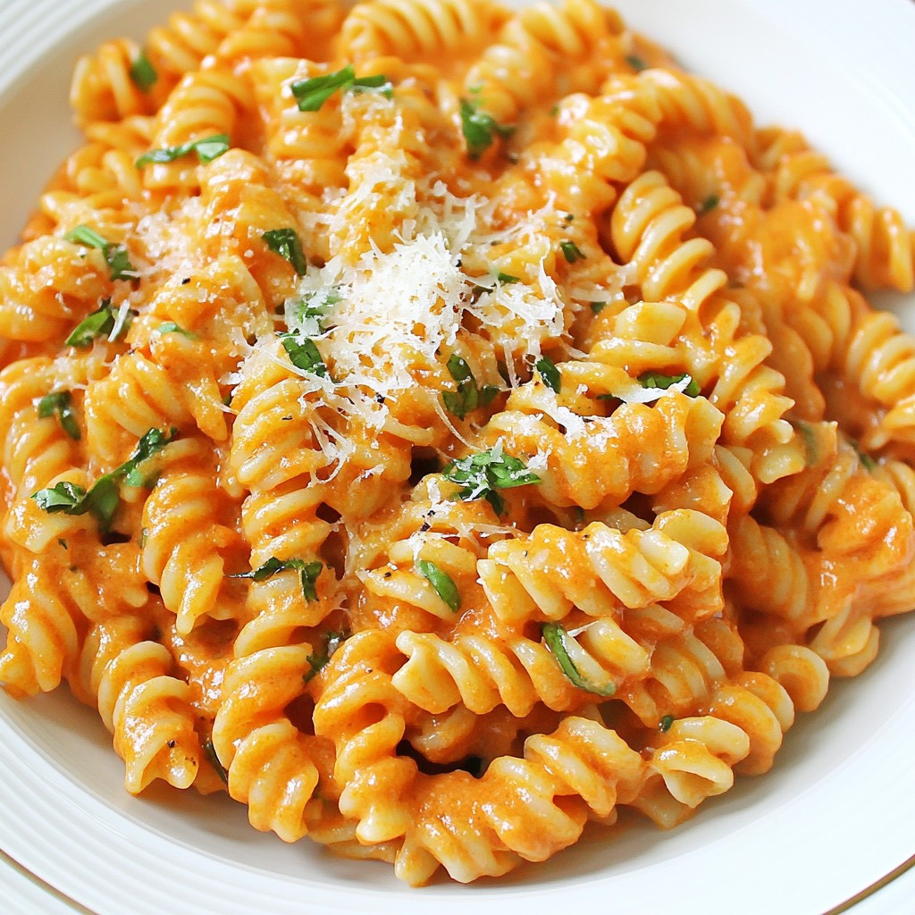 One-Pan Meals Creamy Tomato Basil Rotini Delight