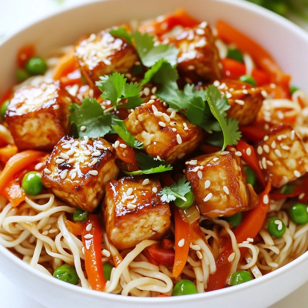 Vegan Sesame Tofu Noodle Dishes for Quick Meals