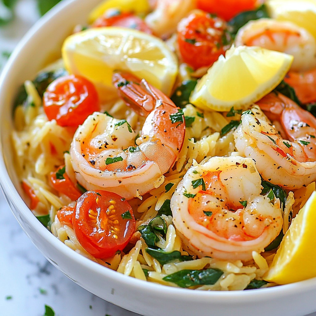 One-Pan Meals Garlic Butter Shrimp Orzo Delight