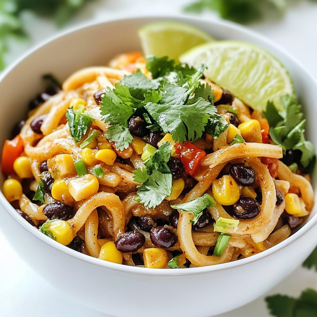 Hearty Noodle Dishes Black Bean and Corn Udon Recipe