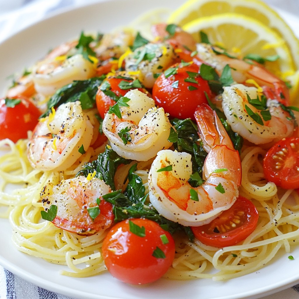 Zesty Shrimp Capellini One-Pan Meal Delight
