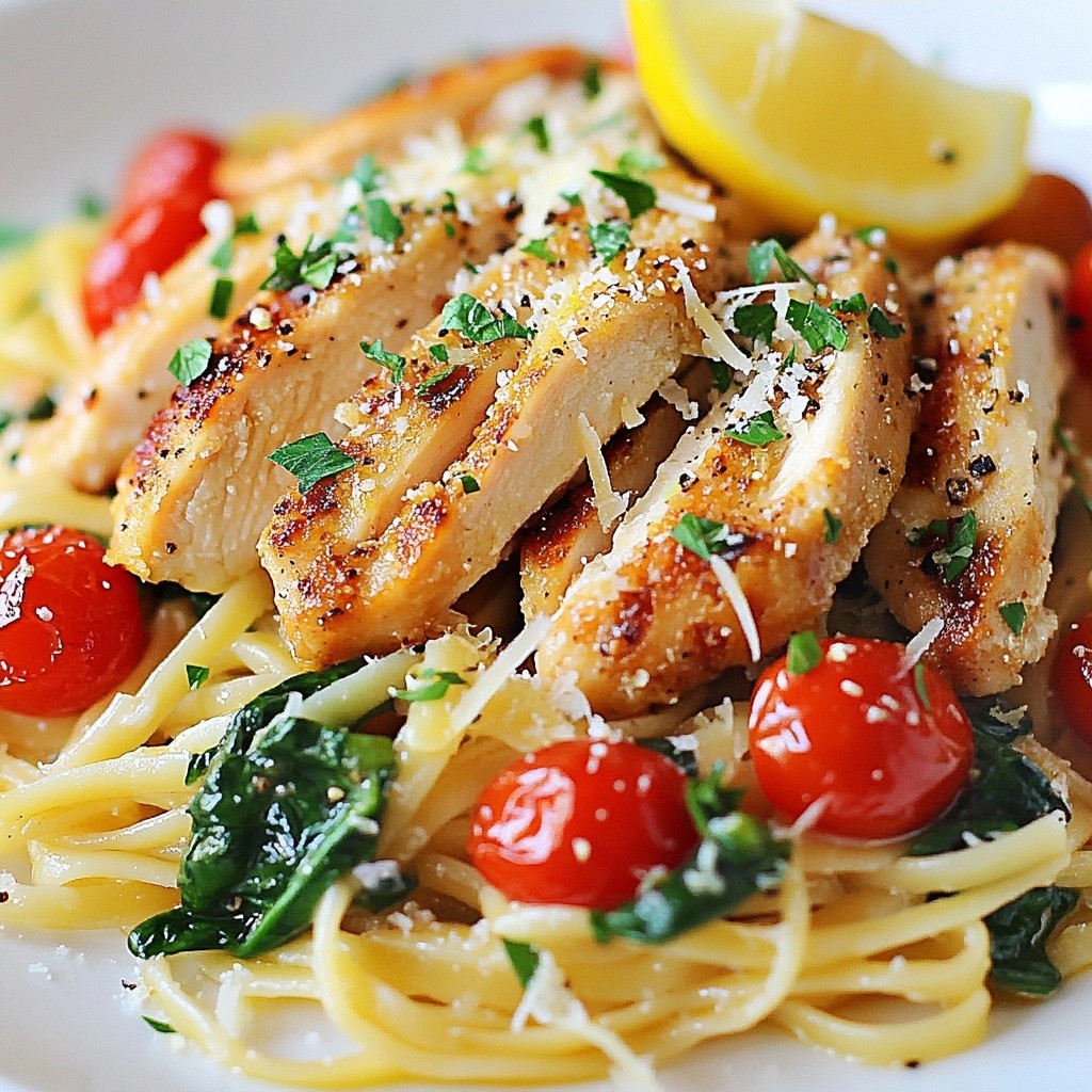 Quick Pasta Recipes Lemon Pepper Chicken Linguine Delight