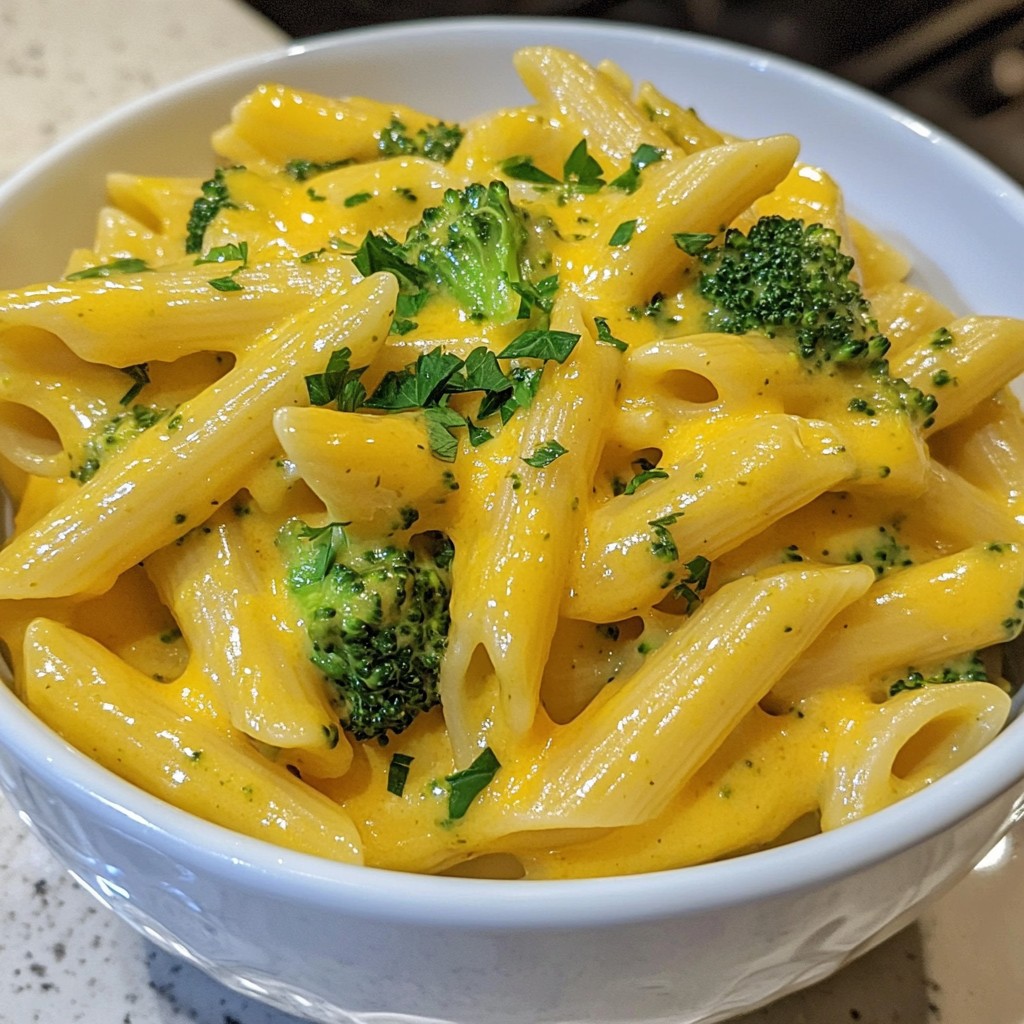 One-Pan Meals Broccoli Cheddar Penne Recipe Delight