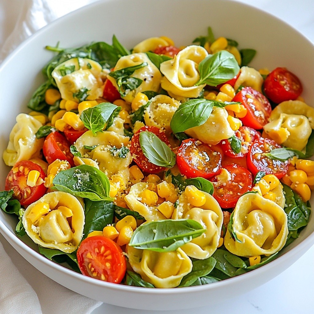 Quick Pasta Recipes Lemon Ricotta Tortellini Salad