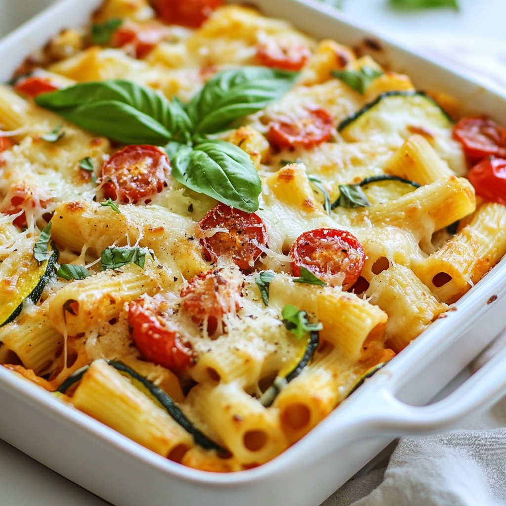 Baked Pasta Vegetarian Ziti with Roasted Vegetables Delicious
