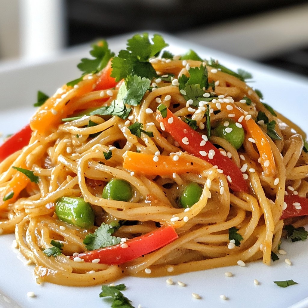 Hearty Noodle Dishes Soba Noodles with Peanut Sauce