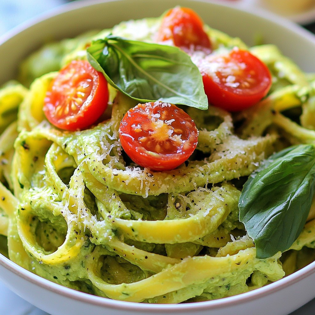 Quick Pasta Recipes Creamy Avocado Fettuccine Delight