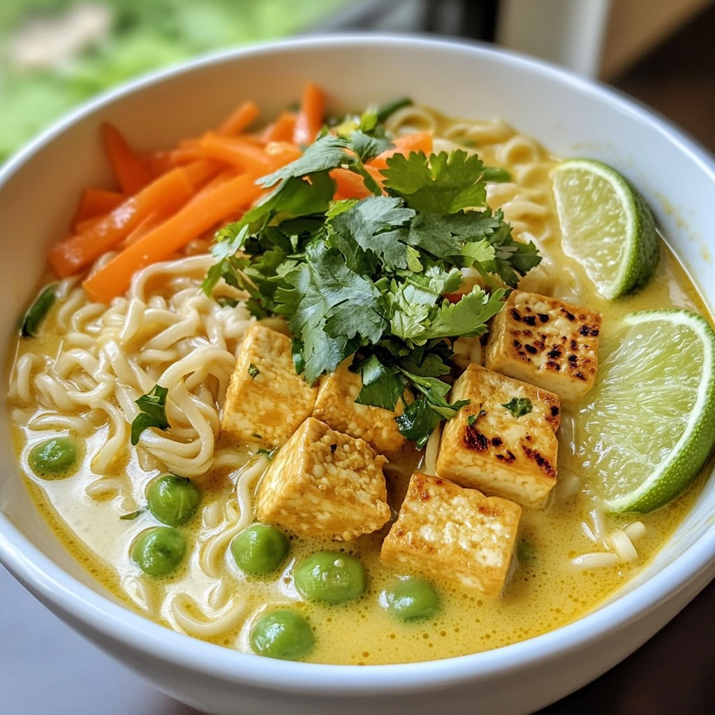 Hearty Noodle Dishes Thai Green Curry Ramen Delight