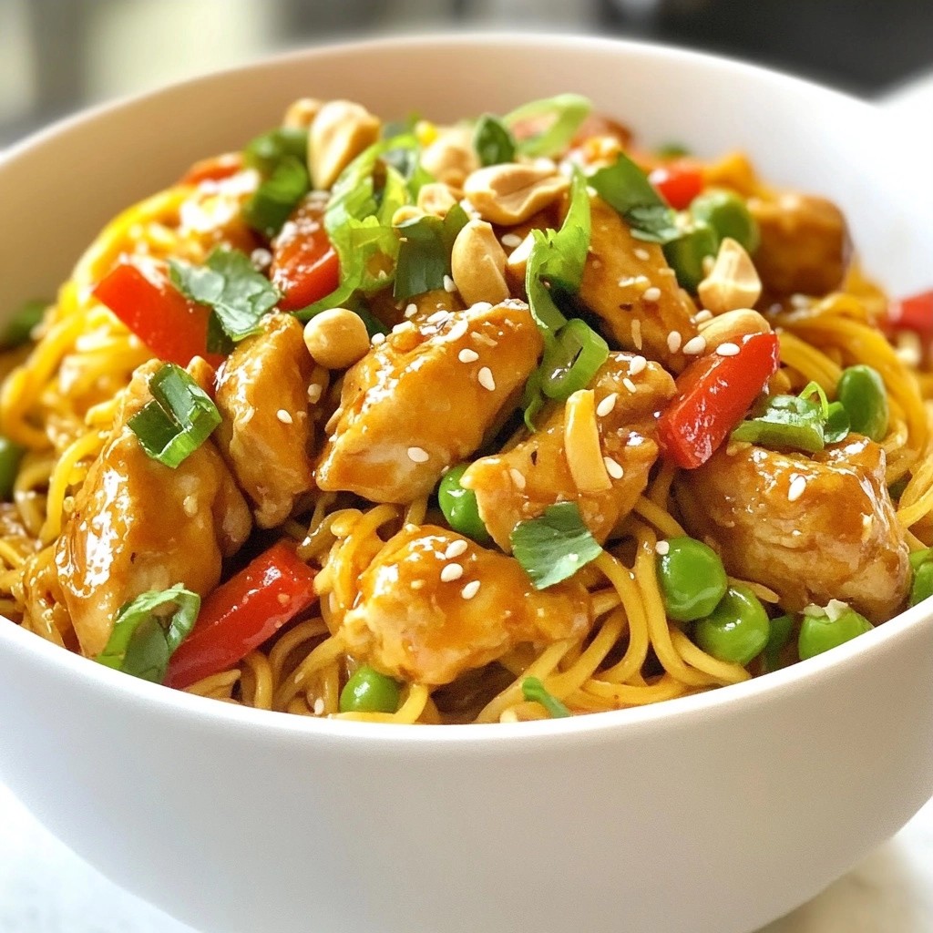 Hearty Noodle Dishes Kung Pao Chicken Lo Mein Recipe