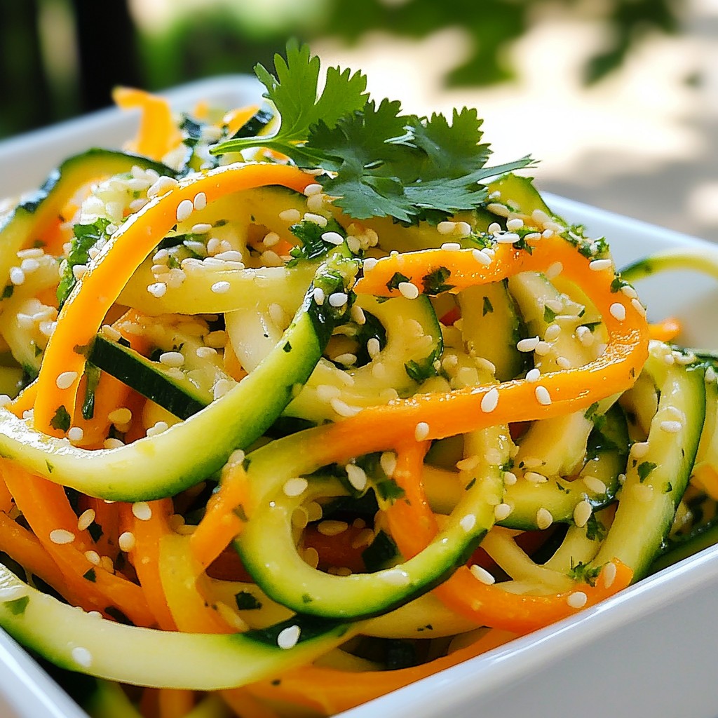 Healthy Noodles Recipes Zucchini and Carrot Delight