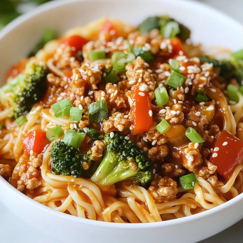 Hearty Noodle Dishes Spicy Szechuan Turkey Noodles