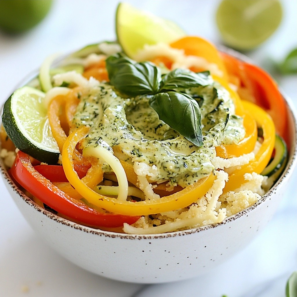 Healthy Noodles Green Curry Cauliflower Noodle Bowl Recipe