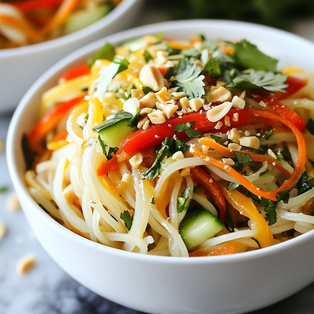 Healthy Noodles Recipes Lemongrass Rice Noodle Bowl