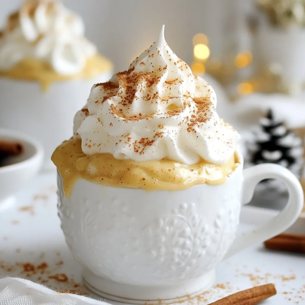 Eggnog Mug Cake Simple Holiday Delight Recipe